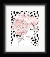 Floral Figures IV Blush Framed Print