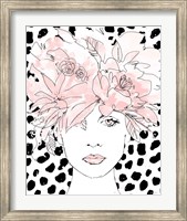 Floral Figures III Blush Fine Art Print