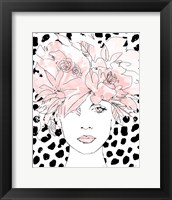 Floral Figures III Blush Fine Art Print