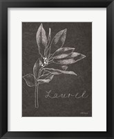 Black and White Chalkboard Christmas I Framed Print