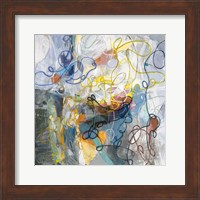 Blue and Sienna Abstract Fine Art Print
