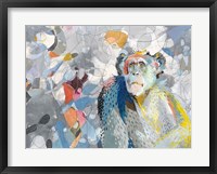 Abstract Chimpanzee Framed Print