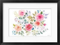 Lush Roses II Horizontal Fine Art Print