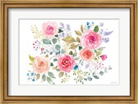 Lush Roses II Horizontal Fine Art Print