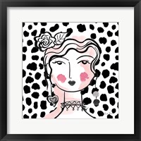 Pretty Faces II Pink Framed Print