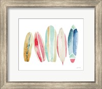 Surfboards in a Row Fine Art Print