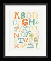 Funky Letters Bright Fine Art Print