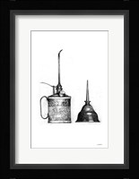 Oil Cans Framed Print