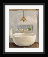Attic Bathroom II Crop Framed Print