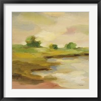 Chartreuse Fields II Framed Print