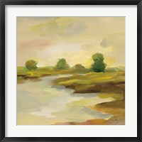 Chartreuse Fields I Framed Print