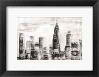 Manhattan Skyline BW Crop Fine Art Print