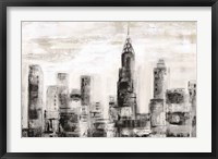 Manhattan Skyline BW Crop Fine Art Print