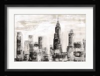 Manhattan Skyline BW Crop Fine Art Print