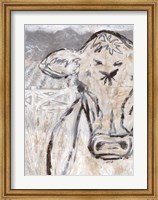 Farm Sketch Cow Fine Art Print