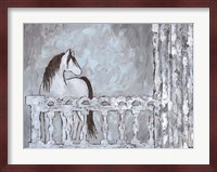 Farm Sketch Horse stable Fine Art Print