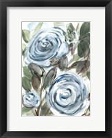 Farmhouse Rose Blue I Framed Print
