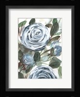 Farmhouse Rose Blue II Framed Print