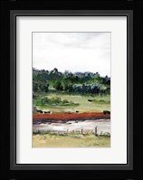 Farmhouse Fields I Framed Print