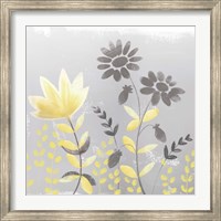 Soft Nature Yellow & Grey I Fine Art Print
