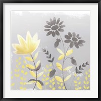 Soft Nature Yellow & Grey I Fine Art Print