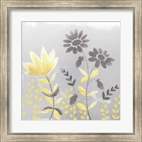 Soft Nature Yellow & Grey I Fine Art Print