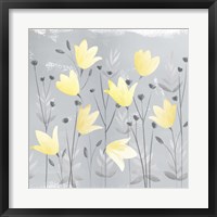Soft Nature Yellow & Grey III Framed Print