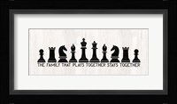 Chess Sentiment Panel-Family Fine Art Print