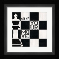 Chessboard Sentiment I-Make your Move Fine Art Print