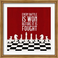 Rather be Playing Chess Red I-Every Battle Fine Art Print