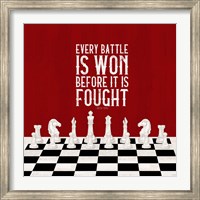 Rather be Playing Chess Red I-Every Battle Fine Art Print