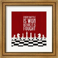 Rather be Playing Chess Red I-Every Battle Fine Art Print