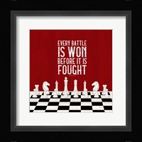 Rather be Playing Chess Red I-Every Battle Fine Art Print