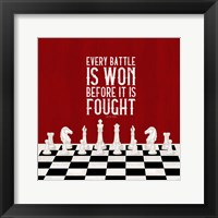 Rather be Playing Chess Red I-Every Battle Fine Art Print