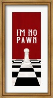 Rather be Playing Chess Red Panel III-No Pawn Fine Art Print
