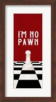 Rather be Playing Chess Red Panel III-No Pawn Fine Art Print