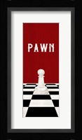 Rather be Playing Chess Pieces Red Panel I-Pawn Fine Art Print