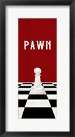 Rather be Playing Chess Pieces Red Panel I-Pawn Fine Art Print