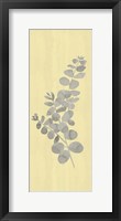 Natural Inspiration Eucalyptus Panel Gray & Yellow I Fine Art Print