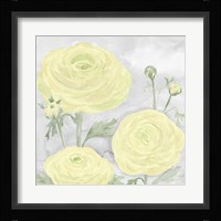 Peaceful Repose Gray & Yellow I Framed Print