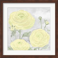 Peaceful Repose Gray & Yellow I Fine Art Print