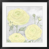 Peaceful Repose Gray & Yellow I Framed Print