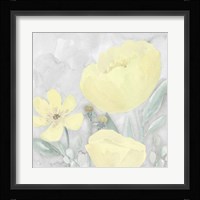 Peaceful Repose Gray & Yellow II Framed Print