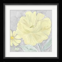 Peaceful Repose Gray & Yellow IV Framed Print