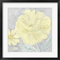 Peaceful Repose Gray & Yellow IV Framed Print