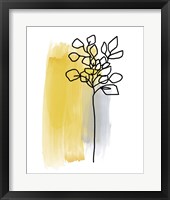 Botanique en Gris 3 Fine Art Print