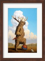 When Griz Grew Up He Wanted To Be A Moose Fine Art Print