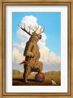When Griz Grew Up He Wanted To Be A Moose Fine Art Print