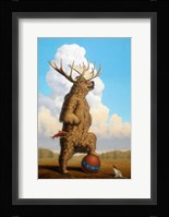 When Griz Grew Up He Wanted To Be A Moose Fine Art Print