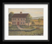 Stone House with Wild Flowers Fine Art Print